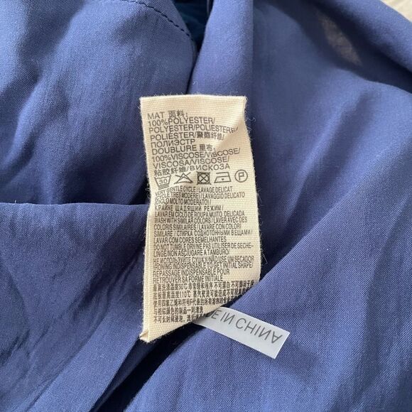 SUNCOO Paris Robe Corinne Midi Dress Royal Blue Embroidered Buttons Size T3 L - Picture 11 of 14